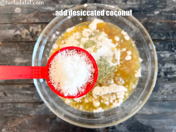 Step 13 – <html><head></head><body><p>Add 2 tbls desiccated&nbsp;coconut and a pinch of salt. This gives a nice coconut flavour …