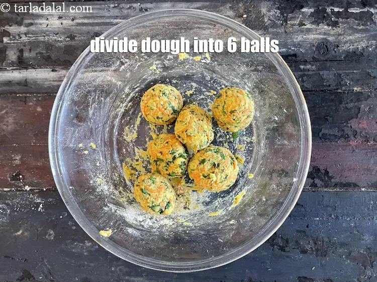 Step 13 – <p>Divide the dough into 6 equal portions.</p>