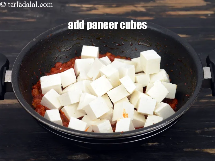Step 20 – Add&nbsp;<meta charset="UTF-8" />3 cups&nbsp;<a href="glossary-paneer-cubes-cottage-cheese-cubes-1002i">paneer (cottage cheese) cubes</a>.