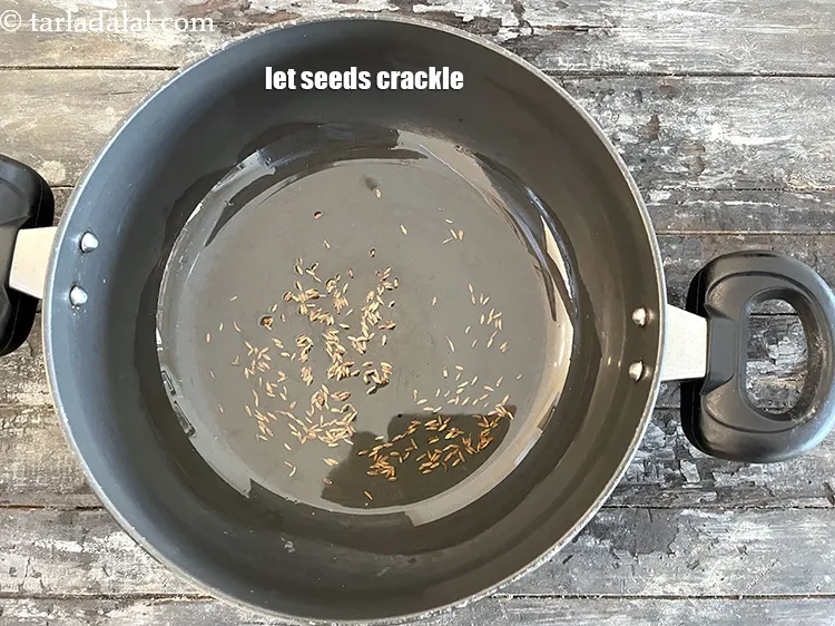 Step 12 – Let the seeds crackle.