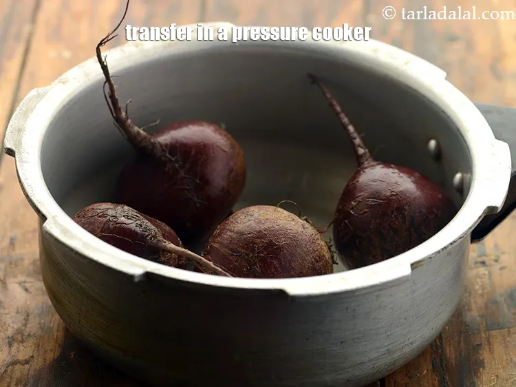 Step 4 – Transfer them in a pressure cooker.&nbsp;<br /> &nbsp;