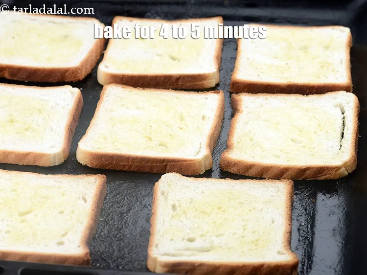 Step 13 – Bake in a pre-heated oven at 180&deg;C (360&deg;F) for 4 to 5 minutes.