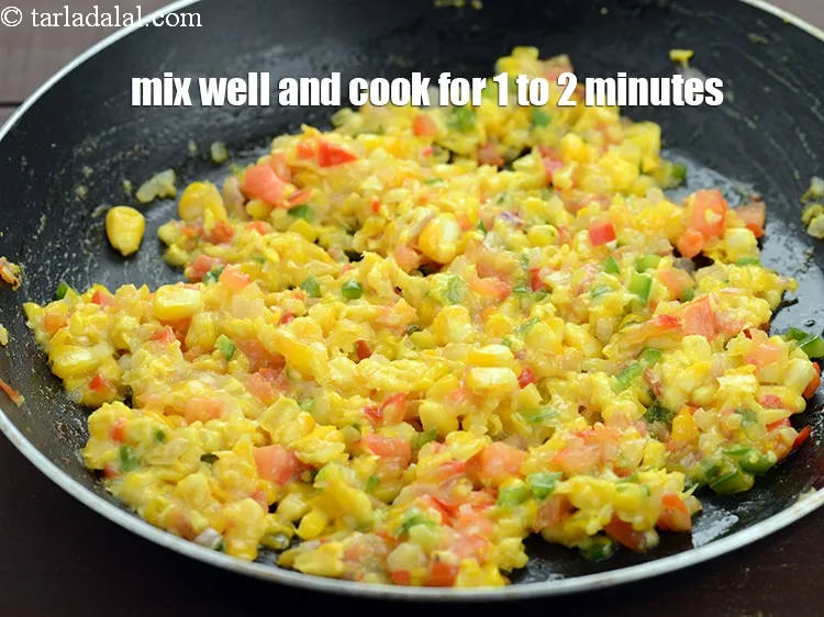 Step 13 – Mix well and cook on a medium flame for 1 to 2 minutes, while stirring …
