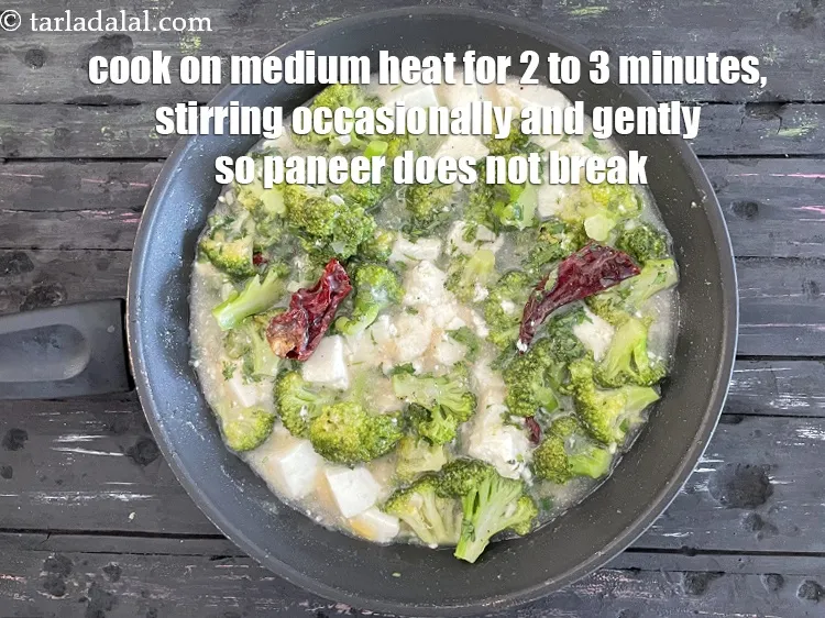 Step 32 – Cook on a medium flame for 2 to 3 minutes, while stirring occasionally.