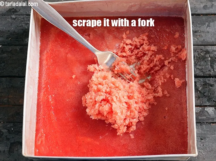 Step 14 – Scrape it with a fork.