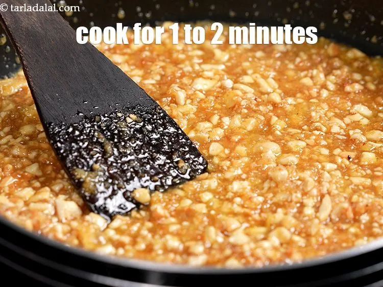 Step 13 – Mix well and cook on a medium flame for 1 to 2 minutes, while stirring …