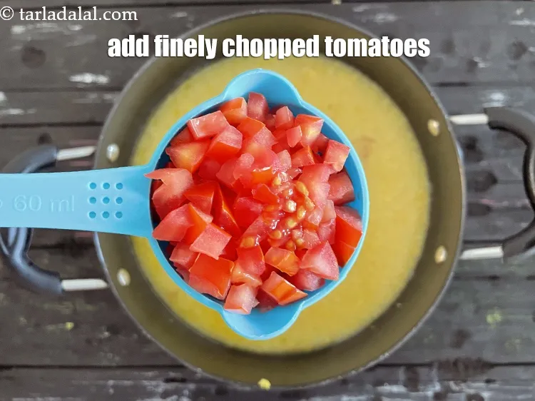 Step 14 – Add&nbsp;<meta charset="UTF-8" />1/2 cup&nbsp;finely&nbsp;<a href="glossary-chopped-tomatoes-779i">chopped tomatoes</a>.