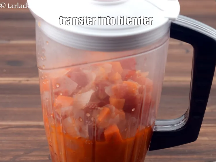 Step 13 – Then transfer it into the blender.