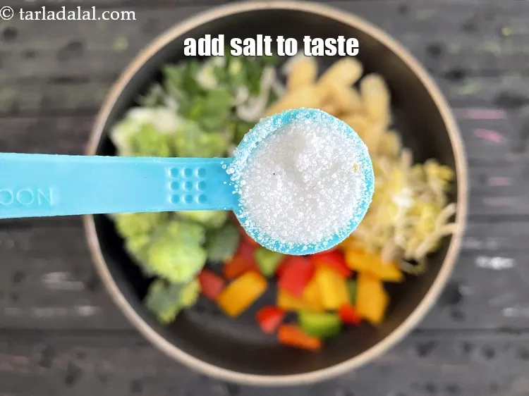 Step 15 – Add salt to taste. We added 3/4 tsp salt.