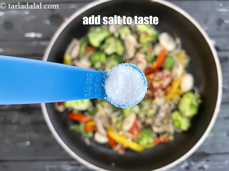 Step 22 – Add salt to taste. We have added 1/4 tsp salt.