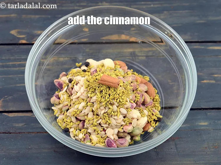 Step 13 – Add 1&nbsp;small stick&nbsp;<a href="https://www.tarladalal.com/glossary-cinnamon-dalchini-346i">cinnamon (dalchini)</a>.&nbsp;