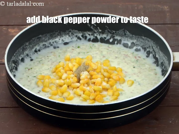 Step 13 – Add black pepper to taste.