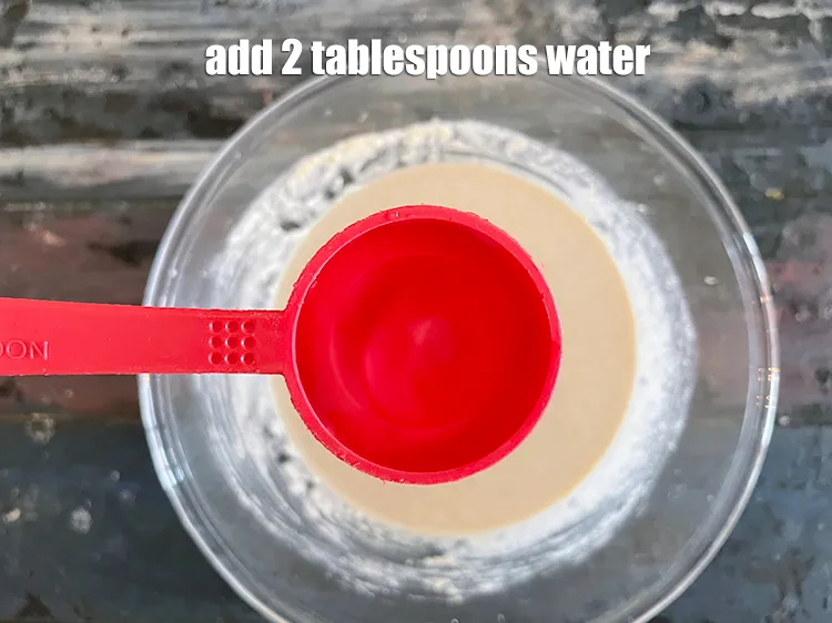 Step 17 – Add <strong>2&nbsp;tbsp</strong> of water.