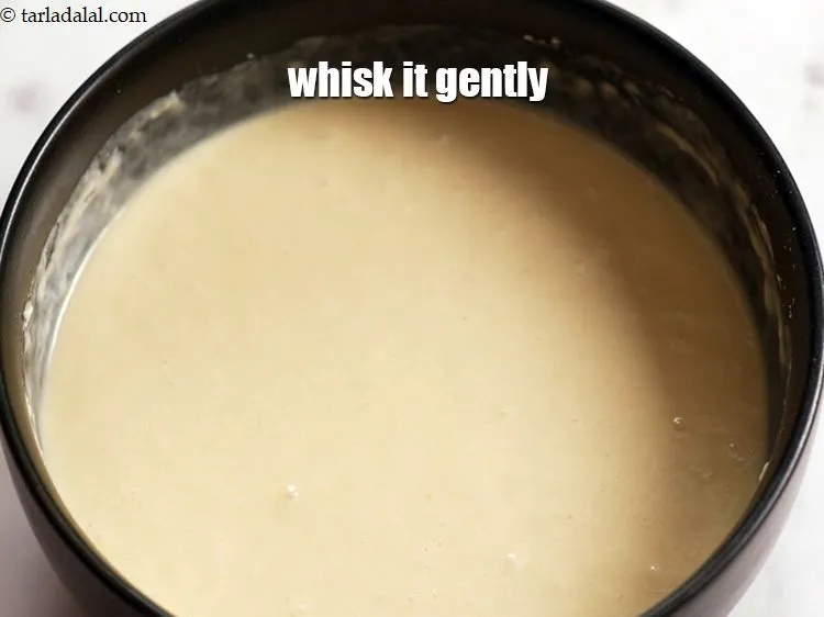 Step 13 – Whisk it gently.