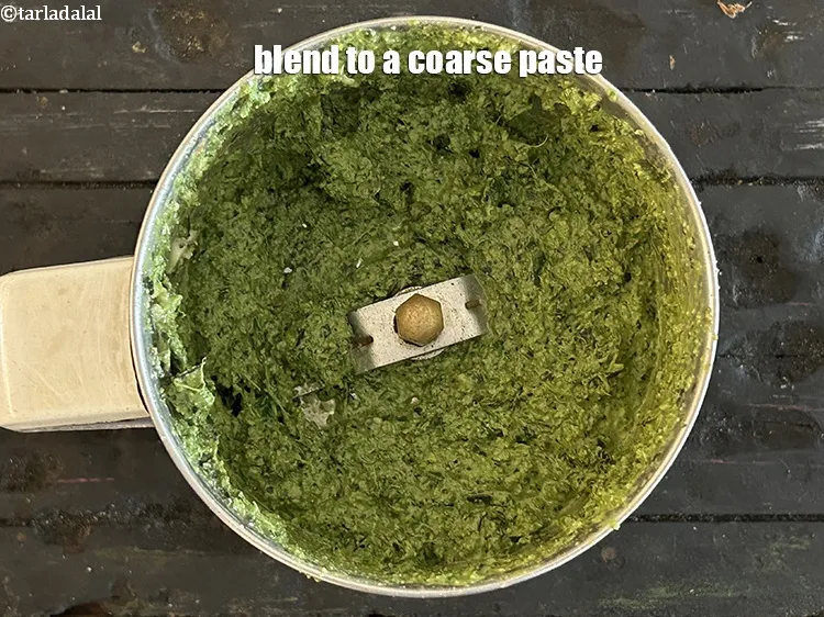 Step 15 – Blend to a coarse paste.