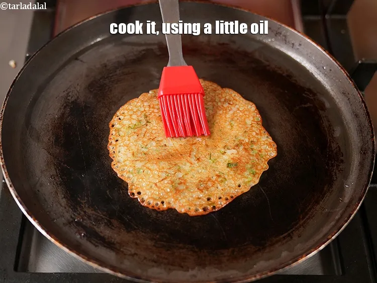 Step 14 – Cook it, using a little oil.