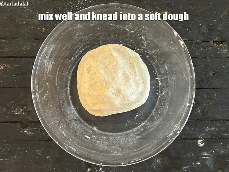 Step 14 – Mix well and knead into a soft dough.