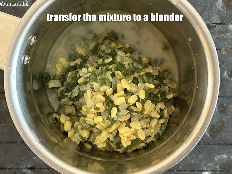 Step 14 – Transfer the mixture to a blender.
