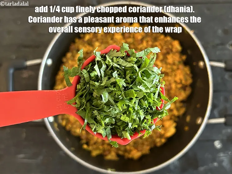 Step 16 – Add&nbsp;<meta charset="UTF-8" />1/4 cup&nbsp;finely&nbsp;<a href="glossary-chopped-coriander-783i">chopped coriander (dhania)</a>.&nbsp;Coriander has a pleasant aroma that enhances the overall …