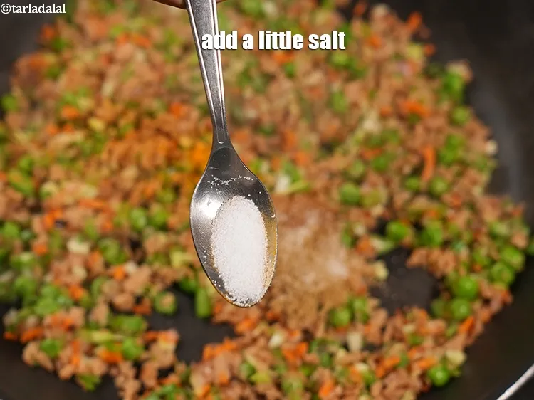 Step 14 – Add a little salt.