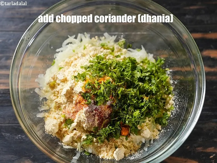Step 14 – Add chopped coriander (dhania).