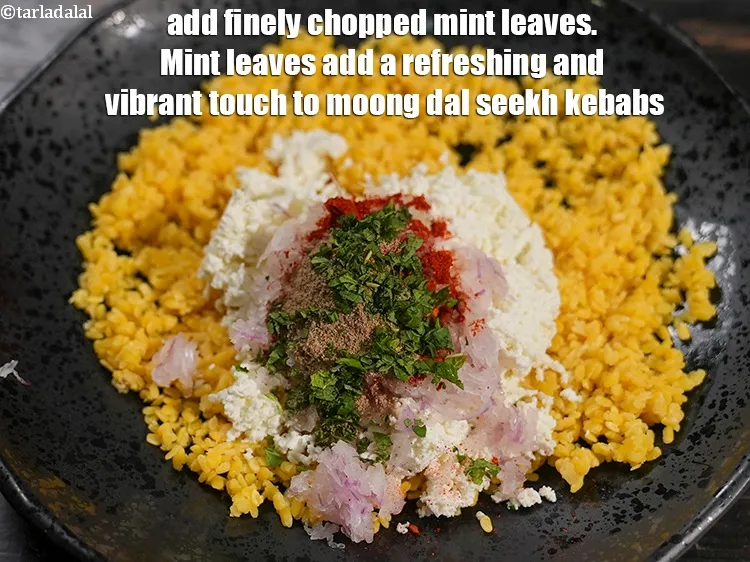 Step 16 – Add 1 tbsp finely <a href="https://www.tarladalal.com/glossary-chopped-mint-788i">chopped mint leaves (phudina)</a>. Mint leaves add a refreshing and …
