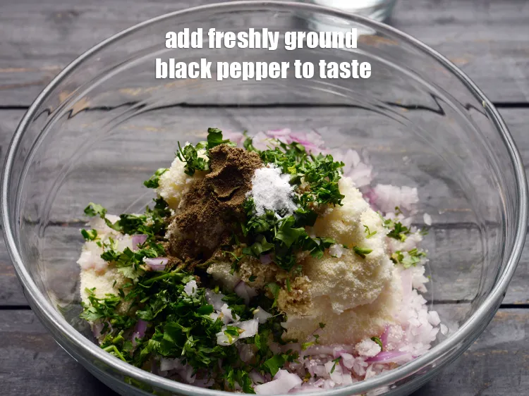 Step 14 – Add <a href="https://www.tarladalal.com/glossary-freshly-ground-black-pepper-kalimirch-powder-kali-mirch-ka-powder-567i">freshly ground black pepper (kalimirch)</a>&nbsp;to taste.