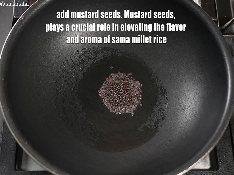 Step 14 – Add &frac12; tsp <a href="https://www.tarladalal.com/glossary-mustard-seeds-sarson-rai-sarson-ke-beej-525i">mustard seeds ( rai / sarson)</a>. Mustard seeds, plays a crucial …