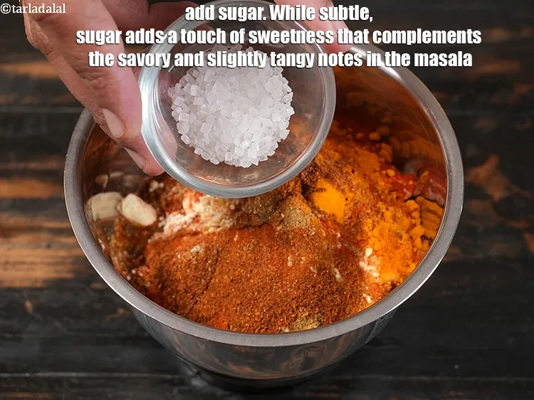 Step 14 – Add 1 tsp <a href="https://www.tarladalal.com/glossary-sugar-chini-shakkar-278i">sugar</a>. While subtle, sugar adds a touch of sweetness that complements …