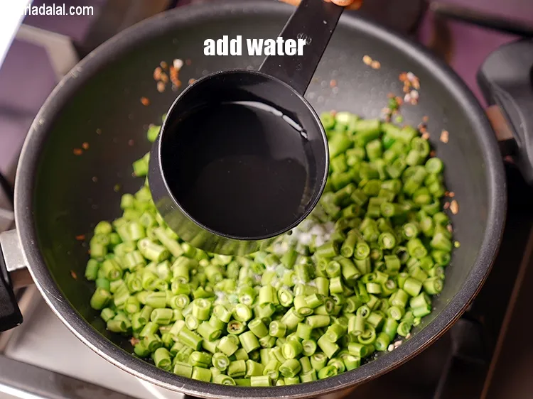 Step 14 – Add &frac14; cup of water.