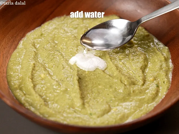 Step 14 – Add 2 tsp of water over the mixture.