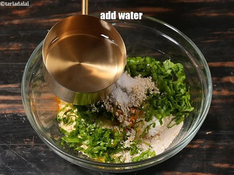 Step 14 – Add 1/2 cup of water.