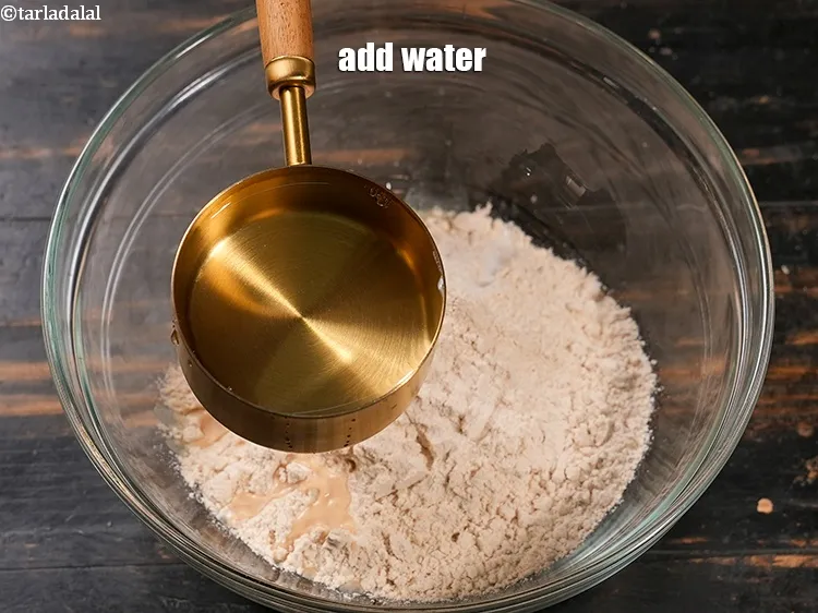 Step 14 – Add &frac12; cup water.
