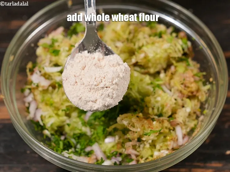 Step 14 – Add 1 tbsp whole wheat flour.