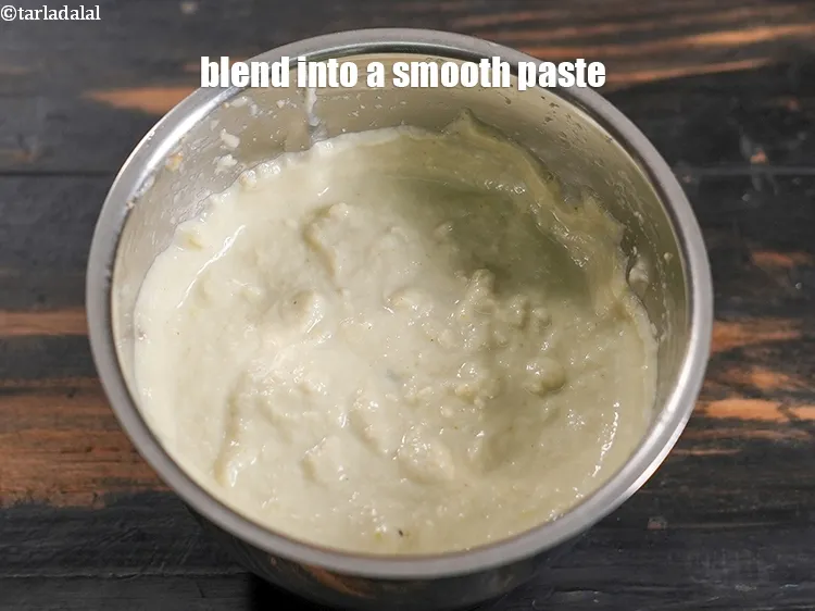 Step 14 – Blend into a smooth paste. Keep aside.