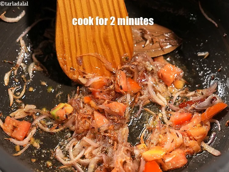 Step 14 – Cook on medium flame for 2 minutes.