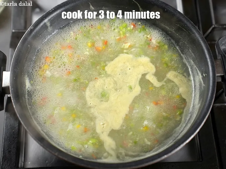 Step 14 – Cook on medium flame for 3 to 4 minutes or until the vegetables are completely …