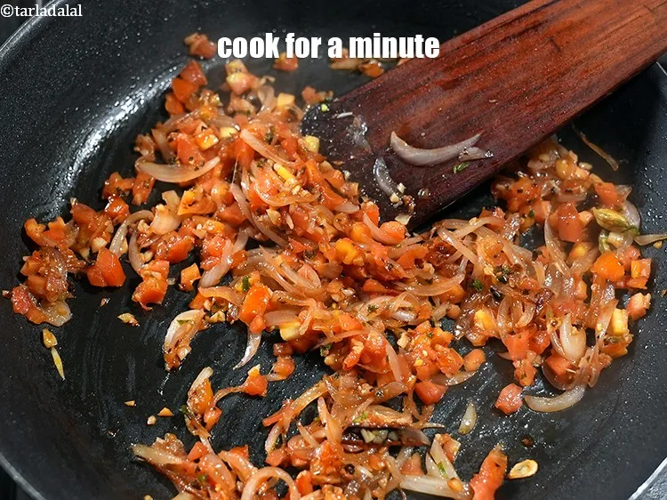 Step 18 – Cook on medium flame of a minute.