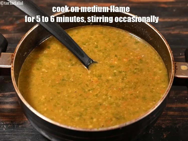 Step 14 – Cook on medium flame for 5 to 6 minutes, stirring occasionally.