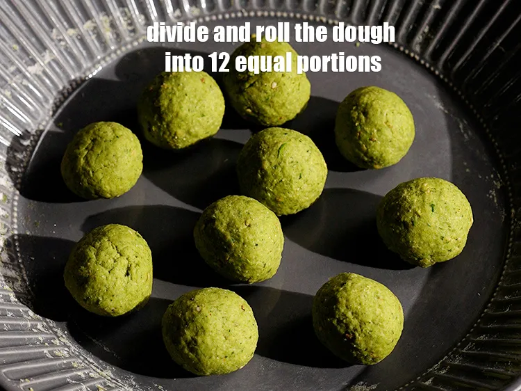Step 14 – Divide and roll the dough into 12 equal portions.