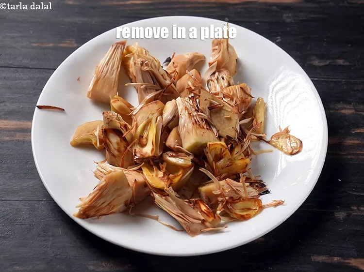 Step 14 – Remove in a plate and keep aside.