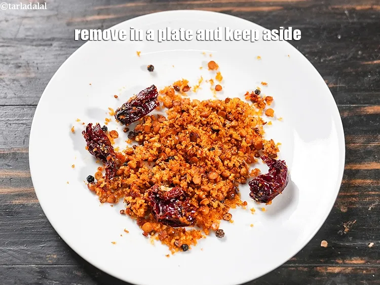 Step 14 – Remove in a plate and keep aside.