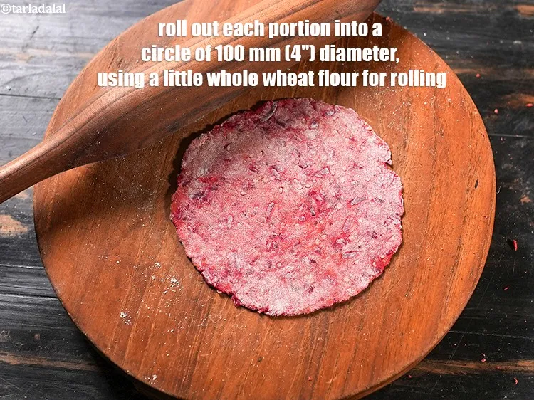 Step 14 – Roll out each portion into a circle of 100 mm (4&quot;) diameter, using a little …
