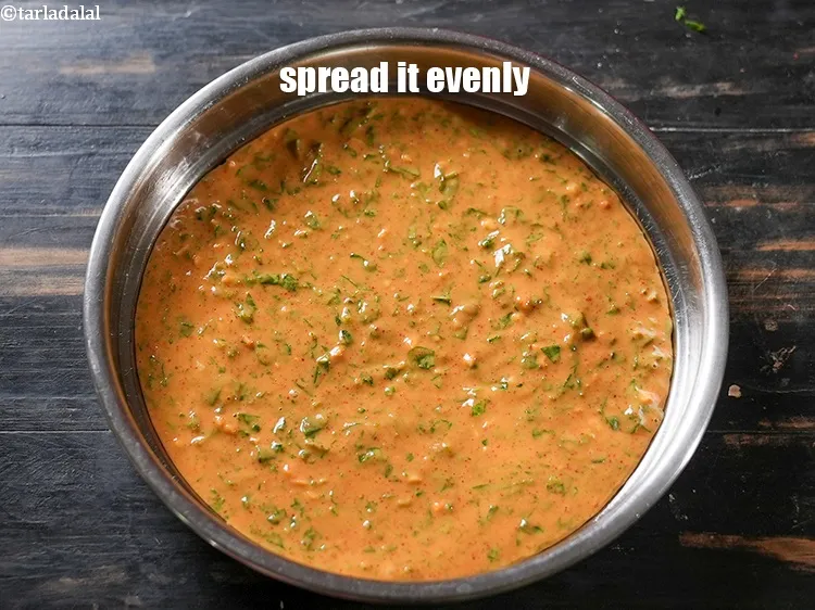 Step 14 – Spread it evenly.