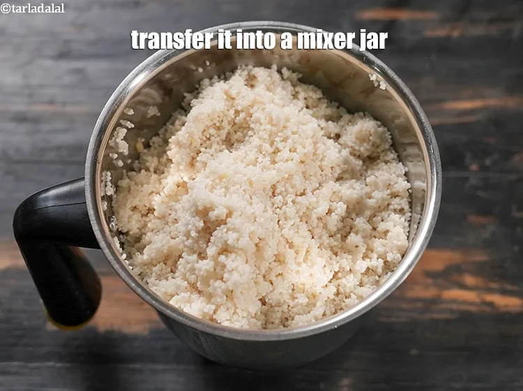 Step 14 – Transfer it into a mixer jar.