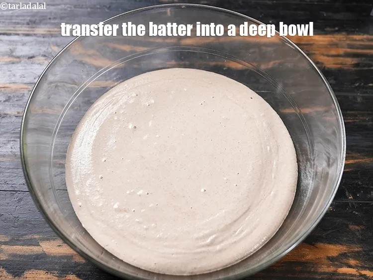 Step 14 – Transfer the batter into a deep bowl.