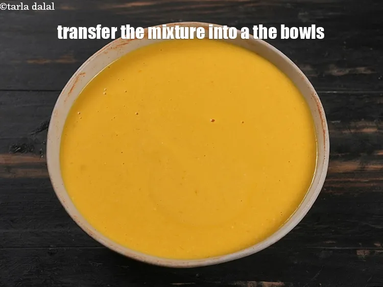 Step 15 – Transfer the mixture into the bowl.