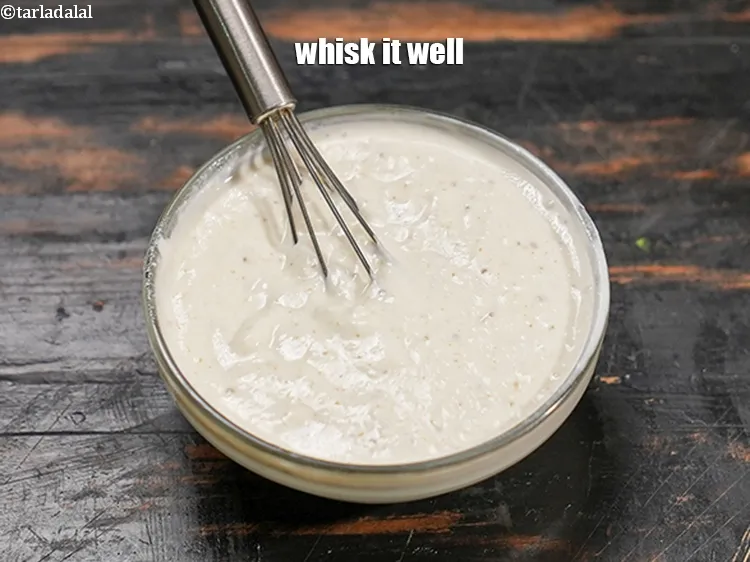 Step 14 – Whisk it well. Keep aside.