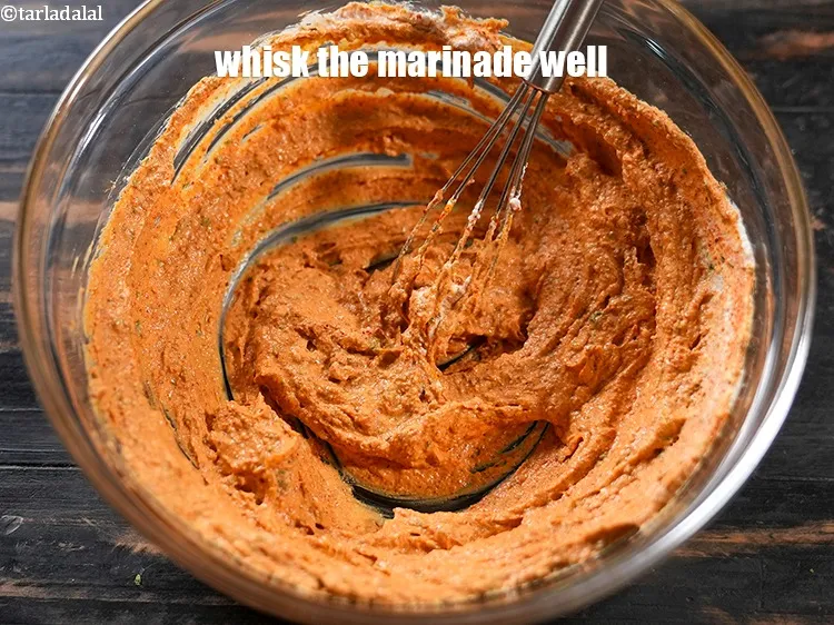 Step 14 – Whisk the marinade well.