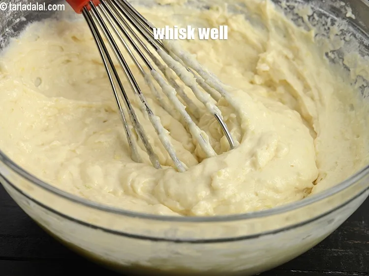 Step 16 – Whisk well till no lumps remain.
